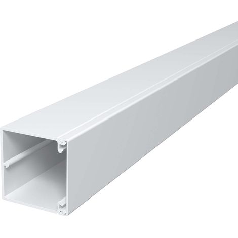 OBO Bettermann Vertr Wand+Deckenkanal m.Obert. 60x60mm,PVC WDK60060RW 2 Stk