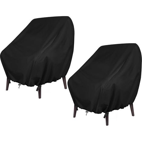 Sollbry 2 fundas para sillas de jardín, 89 x 97 x 74 cm, para exterior, tela Oxford 210D impermeable, para balcón (1/3)