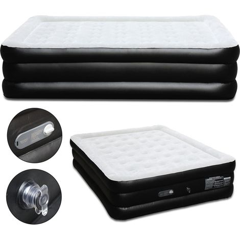 TolleTour Luftmatratze mit Integrierter Elektrischer Pumpe, Luftbett Selbstaufblasend, Premium-Gästebett, Aufblasbare Matratze für Camping oder 20015246cm