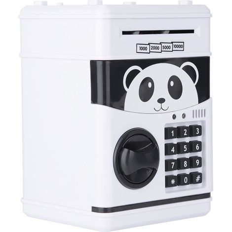 Mini tirelire mignonne, coffre-fort électronique à code pour dépôt d'espèces. (1/5)
