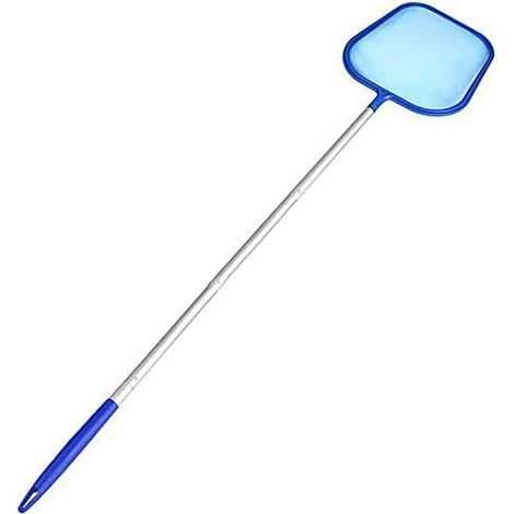 Épuisette de piscine avec manche télescopique de 1,2 m, accessoire indispensable pour nettoyer les feuilles et les insectes des fontaines. (1/4)