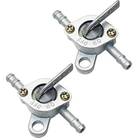 Lot de 2 robinets d'essence, vanne de changement de vitesse pour moto, interrupteur d'essence pour motos légères et à quatre roues (1/4)