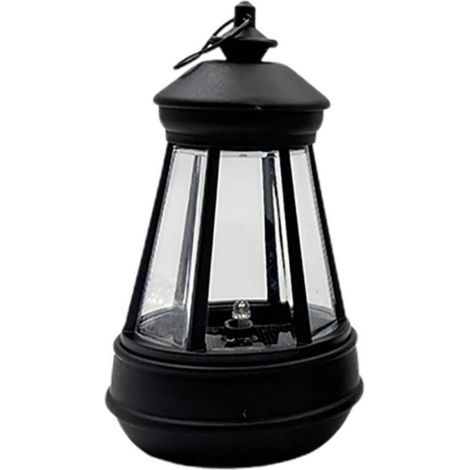 Longziming - Lampe solaire suspendue pour chien - Lanterne décorative de jardin - Éclairage extérieur - Capteur crépusculaire automatique - Plastique résistant - Lumière LED blanc chaud - Idéale pour  (1/5)