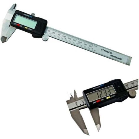 Calibro A Corsoio Cassa In Metallo Digitale 150 Mm Con Display E Custodia - (1/4)