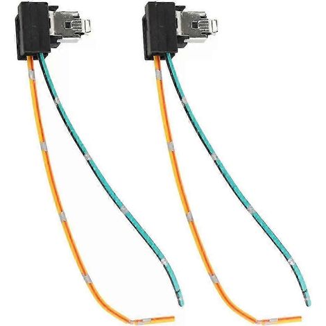 Lot de 2 douilles pour ampoules halogènes de phares, rallonge de câblage, adaptateur pour ampoules LED H1 et H3 - JXLGV (1/5)