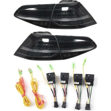 Feux arrière LED dynamiques fumés pour MK7/7.5 GTD R 2013-2020 – Étanchéité IP67 – Installation plug and play – Haute luminosité (1/5)
