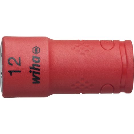 Wiha Douille pour clé à douille isolée Six pans mâle 1/4" 12.0 mm (43097) (1/2)