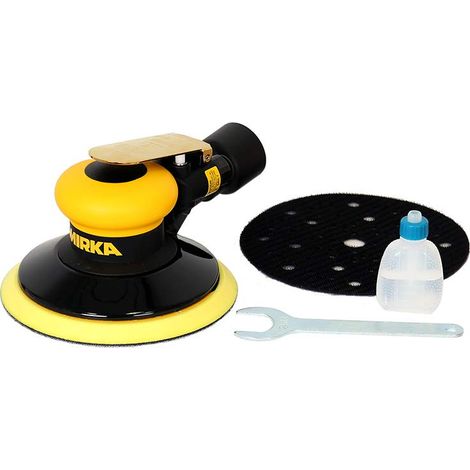 Mirka Aria Compressa Eccentrico Centrale Aspirante Ø 150 Mm 5,0 Mm Corsa, 5/16 Filettato, Includendo 52-Foro Pu Piastra Protezione Pad, Supporto, Adattatore Capezzolo Set Grip Ros650Cv 52-Foro Pu = 1 (1/3)