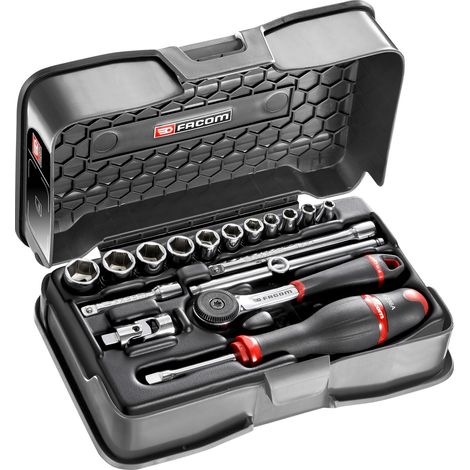 FACOM Steckschlüssel-Set 1/4 R.161B, 17-tlg. (1/2)