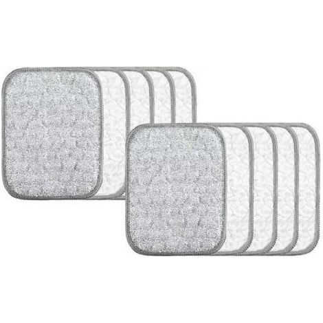 Lot de 10 chiffons de vaisselle polyvalents en fil métallique réutilisable pour nettoyer l'humidité et le sec, torchons ronds anti-rayures pour cuisine, éviers, casseroles, poêles(Couleur alé (1/5)