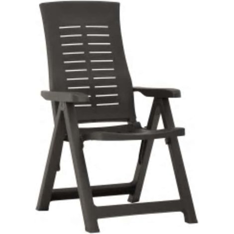 Maison Exclusive - Verstellbare Gartenstühle 2 Stk. Kunststoff An