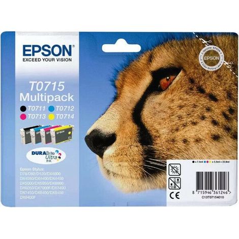 Cartucho Epson T0715 MULTIPACK STYLUS D78/D92/D120/DX4000/DX5000/DX6000/DX7400/SX105/BX300F