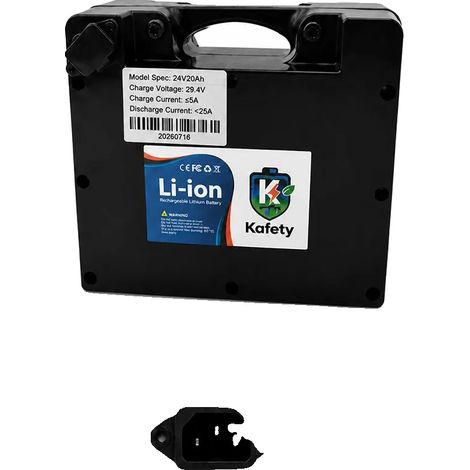 Batterie externe, capacité de 20000mAh, chargeur inclus, 24V1batterie-1chargeur (1/2)