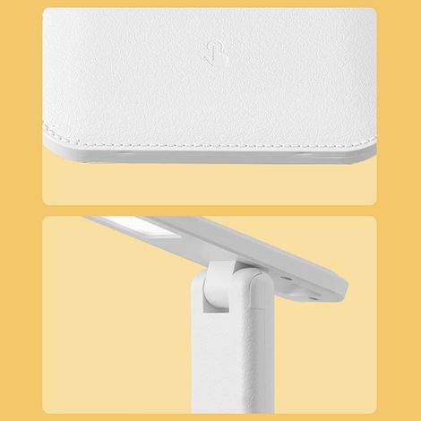 Lampe de Bureau LED Rechargeable avec Support Pliable à 180°, Toucher pour Variation d'Intensité, Protection des Yeux, Design Moderne pour Étude