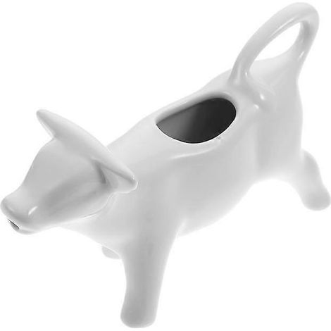 Brocca per latte e panna, brocca in ceramica, tazza per sugo, schiuma per caffè, versatore per salsa, mucca, mini porzione per barca, montalatte, porta manico per pentola (1/5)