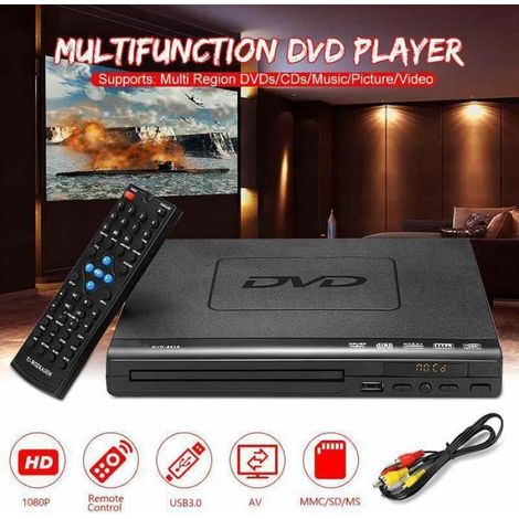 Lecteur DVD Lecteur EVD Multi-région ADH VCD Music Dis Player Système de cinéma maison avec Romote Control EU-Ywey