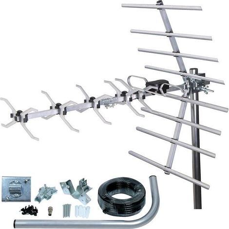 SLx 27887K4 Kit Antenne TNT numérique 32 Eléments Argent (1/4)