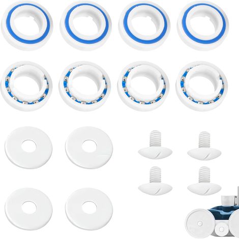 Kit Reconstruction Compatible avec 280 180 Piscine  Pièces de Rechange: 8 Roulements à Billes, 4 Vis de Roue, 4 Rondelles - durable, facile à installer (1/5)