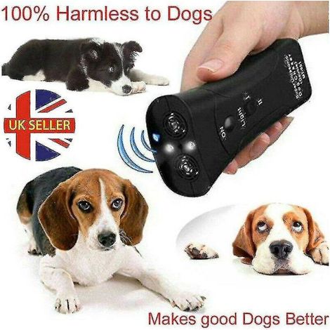 Chien Dressage Ultrason Anti-Aboiement LED Lampe Portable Émetteur Sonore pour Petit Grand Chien Éducation Silencieuse (1/3)