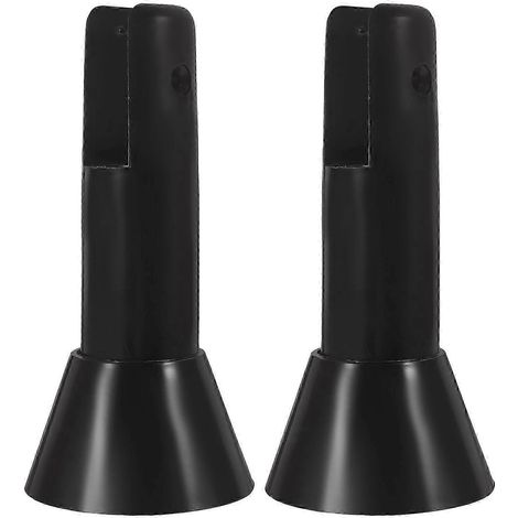 Lot de 2 accessoires pour cloison de toilette : support de cloison en plastique, pied de cloison réglable (1/4)