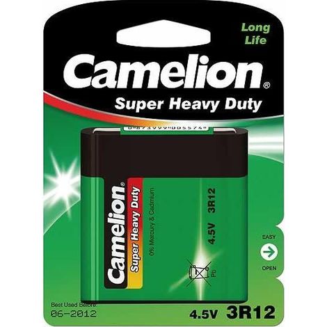 Piastretta di Zinco Carbone 4,5V-2700mAh (1 pezzo/blister)