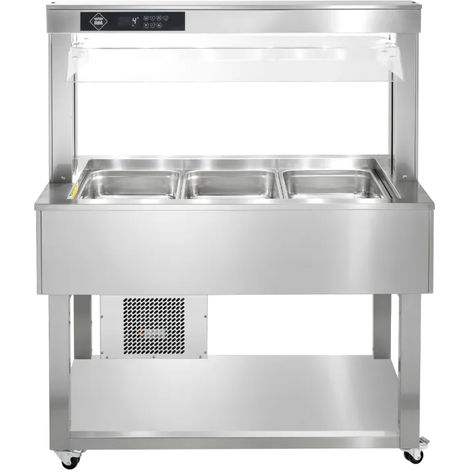 Buffet à froid positif GN 3-1/1 - 200 mm, inox RM - TR GREEN+ 3I - RM Gastro