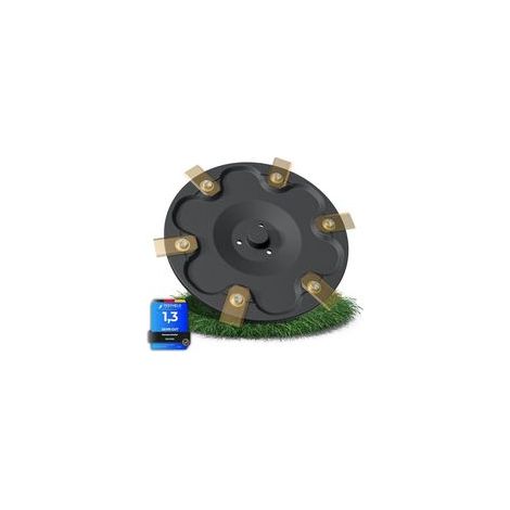 Disque de coupe à 6 lames compatible avec les tondeuses robotisées Segway Navimow i105E, i108E et i110n - Disque de coupe haut de gamme en plastique renforcé de fibre de verre avec 6 lames (1/5)