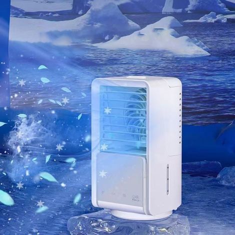 Climatiseur mobile silencieux 4 en 1 – Refroidisseur d'air, ventilateur, humidificateur – Réservoir 700ml, 3 vitesses, oscillation 120°