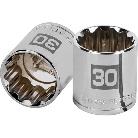Llave vaso bihexagonal, cuadro 1/2" - 30 mm
