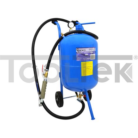 GEKO G02019 SABBIATRICE PROFESSIONALE PORTATILE PNEUMATICA 38LT (1/5)