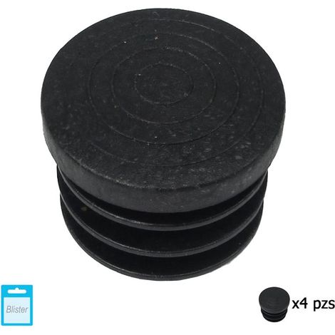 MAURER contera redonda interior negra 30mm. blister 4 piezas.