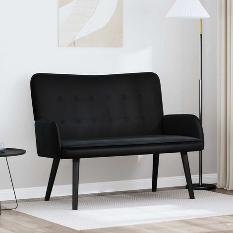 Sofá de 2 Plazas Negro 115 x 61 x 87 cm PWNEDBYLORD666YWH