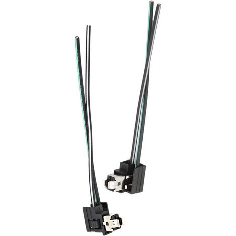 Gorgeri Scheinwerfer-Sockelkabelbaum für H1-Lampen. 2-teiliger Scheinwerfer-Sockelkabelbaum mit Steckeradapter. (1/4)