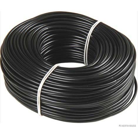 PVC-Isolierschlauch, schwarz, Innendurchmesser 12 mm, Wandstärke 0,8 mm, 10 kV/mm, 25 m