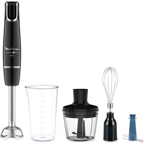Mixeur plongeant Moulinex Infiny Force avec 4 accessoires DD944810 1000 W Noir