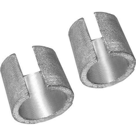 Fundas para terminales de batería, adaptadores de terminales de batería en pulgadas, convertidor de terminales de batería para carcasas metálicas, color plata. (1/5)