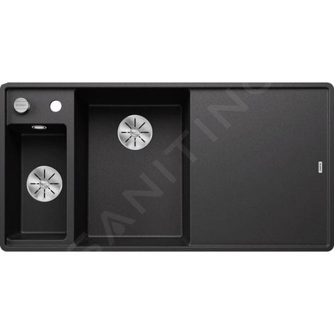 Blanco Axia III 6 - Évier en silgranit, 990x500 mm, avec commande de vidage et accessoires, InFino, anthracite 524669 (1/4)