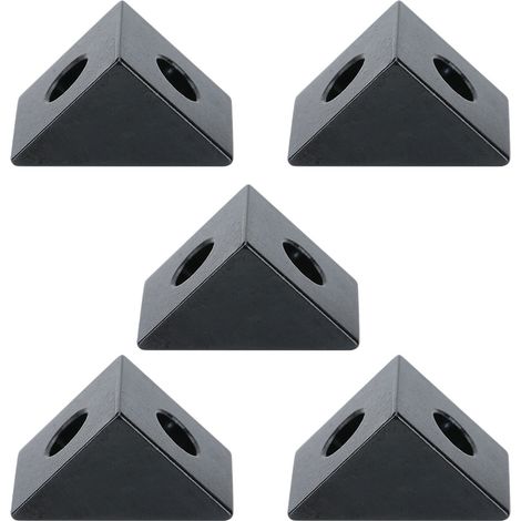 5 Pièces Connecteurs d'Angle en Aluminium pour V-Slot / C Beam, Bloc de Liaison à Rainure en V pour Imprimante 3D (1/5)