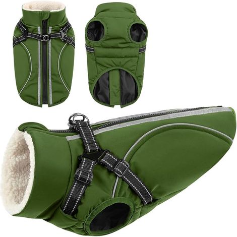 Manteau Imperméable pour Chien Veste Chien Vert XS (1/5)