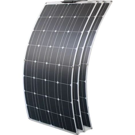 Kit de panneaux solaires flexibles, sortie 12 V, adapté pour bateau, voiture, camping-car, panneau solaire 300 W. (1/2)