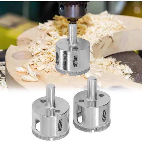 40-mm-Lochsägenbohrer zum Bohren verschiedener Materialien, einschließlich harter und spröder Materialien (2 Stück). (1/5)