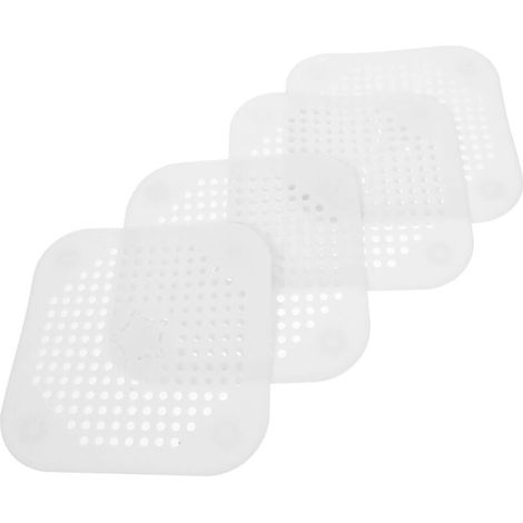 Set mit 4 Abflusssieben für Spülbecken, Bodenablauf-Sieb, Spülenfilter-Reiniger für Spülen-Abflussreiniger, Spülen-Bodenablauf für (1/4)
