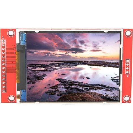 Module d'affichage LCD, carte de commande LCD avec écran couleur, module d'affichage TFT pour alimentation 2,8 pouces 240x320 5 V/3,3 V(without touch(4 IO driver)) (1/5)