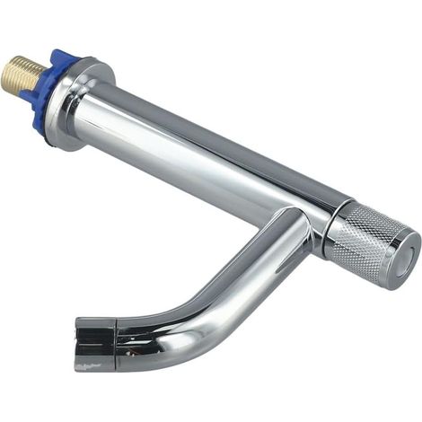 Robinet de lavabo, inox 304, argenté, rotation 360°, monocommande (1/5)