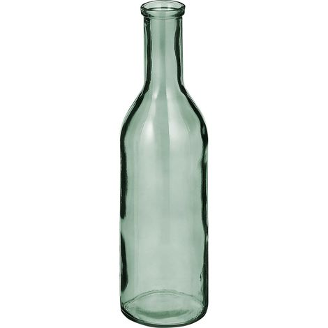 Mica Glas Flasche Rioja grün, 50 x 15 cm Dekofigur