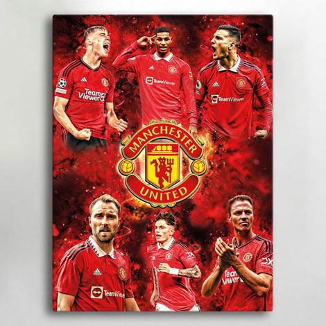 Impression sur toile / Peinture - Manchester United - 40 x 30 cm - Toile (1/4)