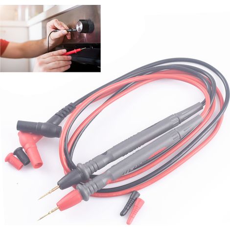Sonde de test fine 1000V 10A haute précision fil cuivre embouts dorés pour multimètre électronique (1/5)