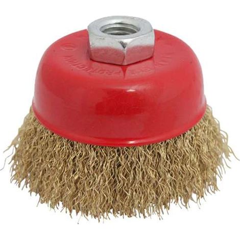 Topfbürste, Zopfbürste 75 mm mit gewelltem Messingdraht (1/5)