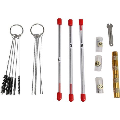 Kit de 21 pièces pour embouts de buse d'aérographe, pièces de rechange pour aiguilles d'aérographe -- (1/5)
