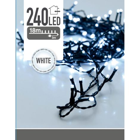 Guirlande Fixe 240 Leds Froide Usage Extérieur Ip44 21m (1/5)